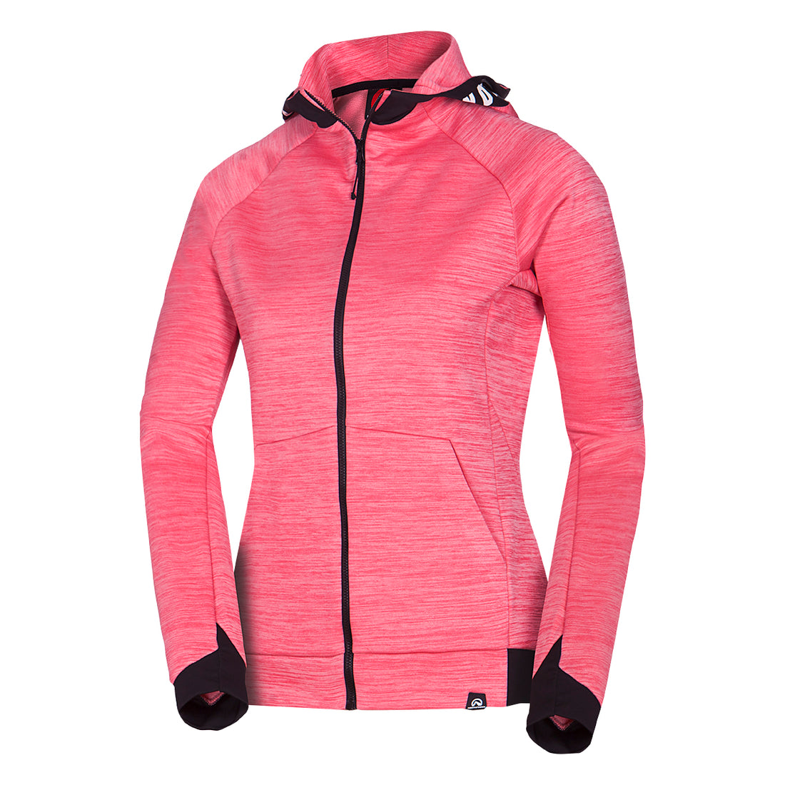 MI-4794OR women's melange hoody active sweater FELICIA