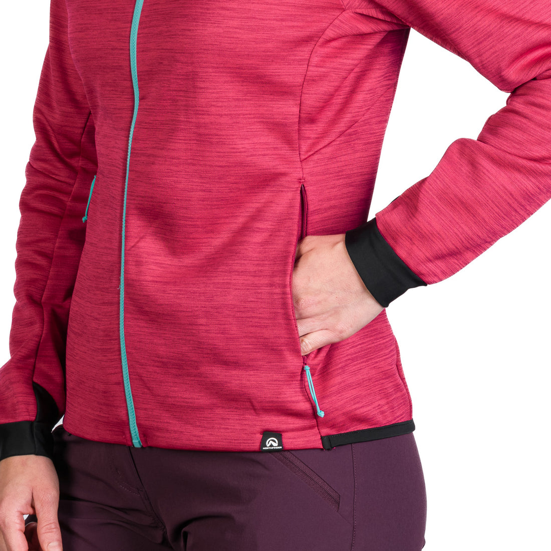 MI-4826OR women's mountain outdoor fit melange fleece sweater CONNIE