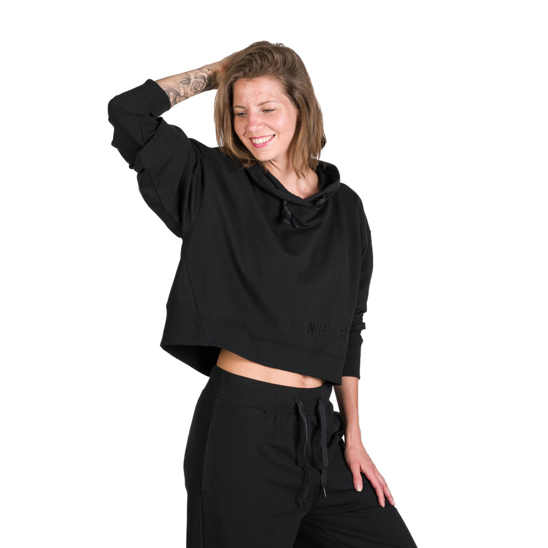MI-4834SP women's oversized cropped hoodie sweatshirt  PATTI