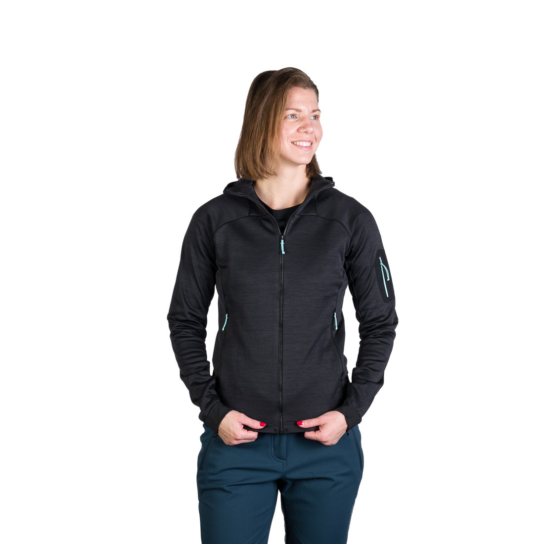 MI-4851OR women's melange outdoor active hoodie sweater JONI