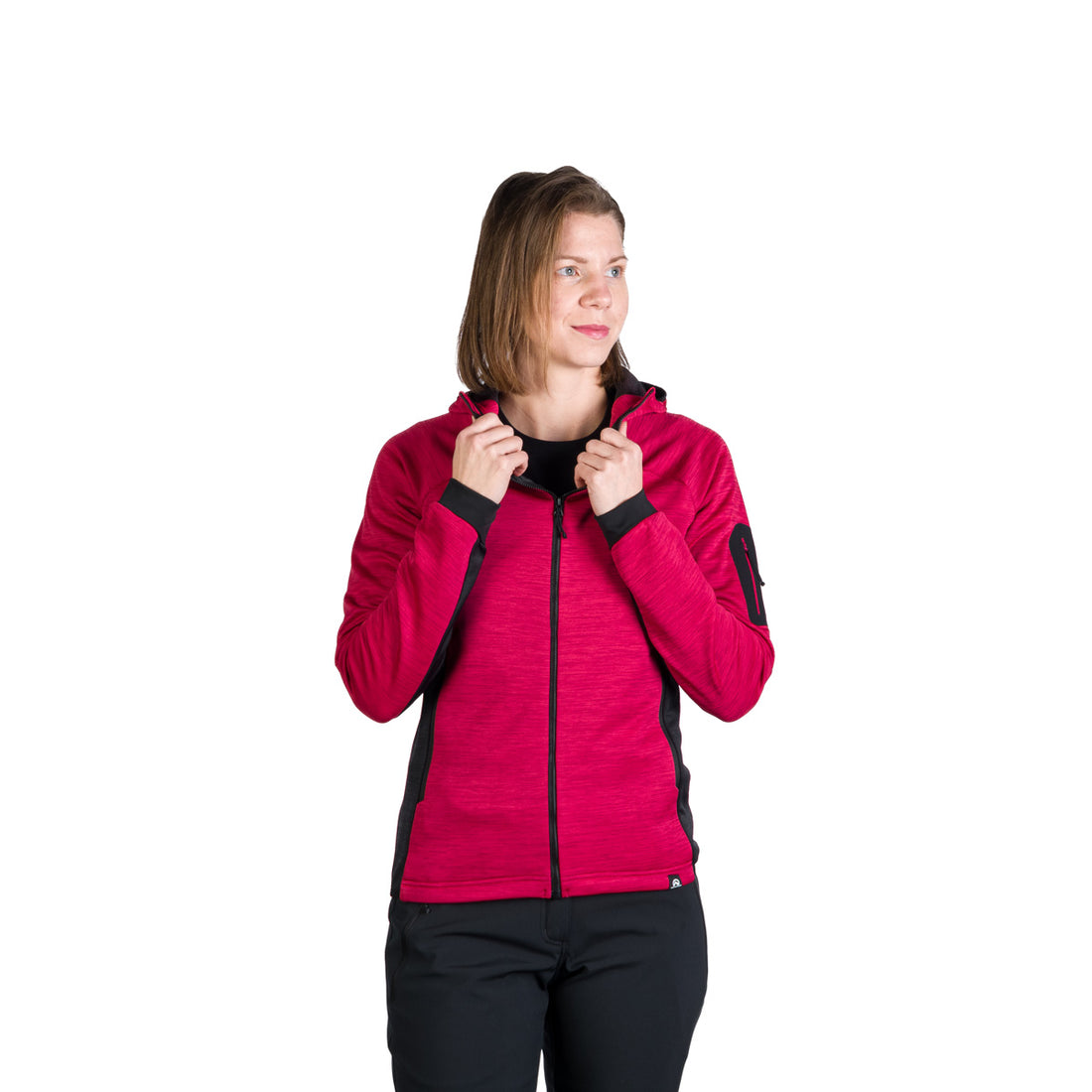 MI-4851OR women's melange outdoor active hoodie sweater JONI