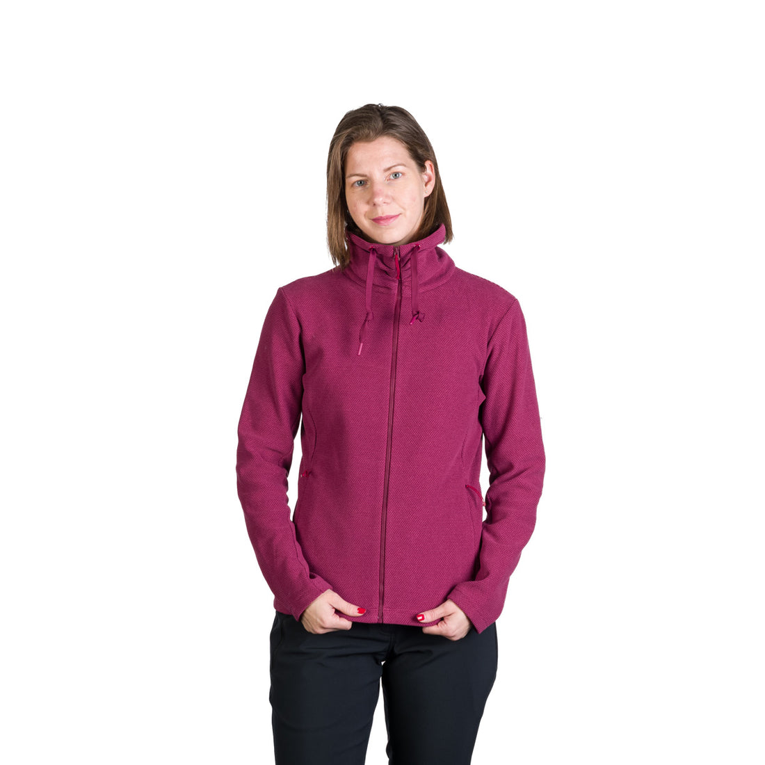 MI-4855OR women's outdoor fleece sweater melange style TAMMY