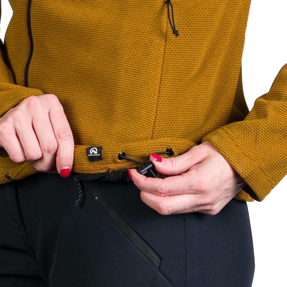 MI-4855OR women's outdoor fleece sweater melange style TAMMY