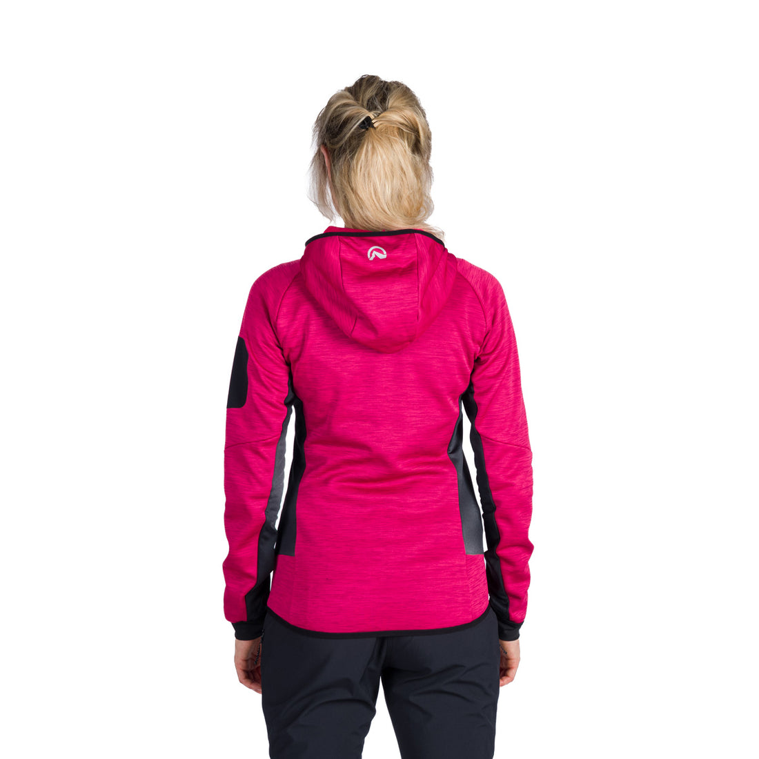 MI-4870OR women's mountain melange fleece hoody sweater COLEEN