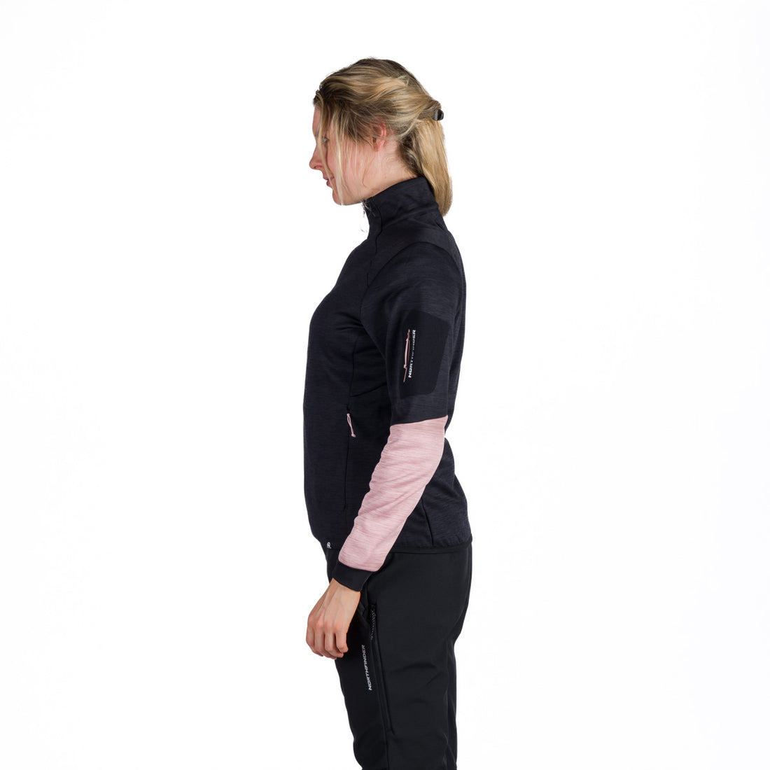 MI-4871OR women's mountain outdoor melange fleece sweater KERI