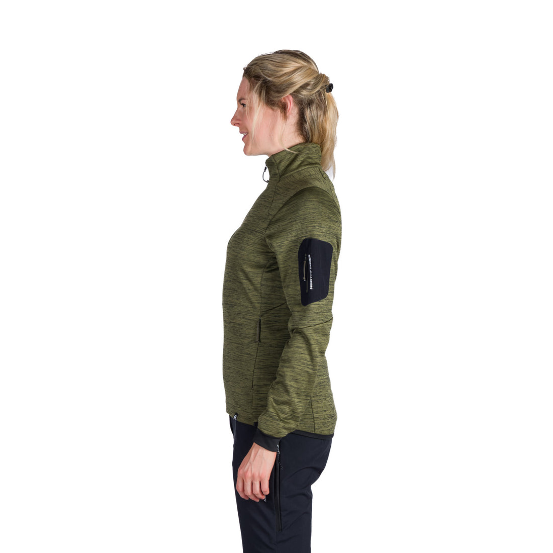 MI-4871OR women's mountain outdoor melange fleece sweater KERI