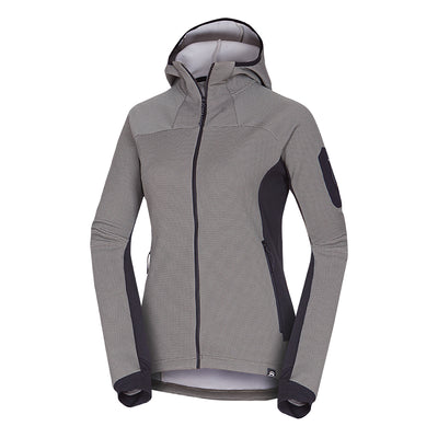 MI-4872OR women's mountain melange fleece hoody sweater MARCELLA