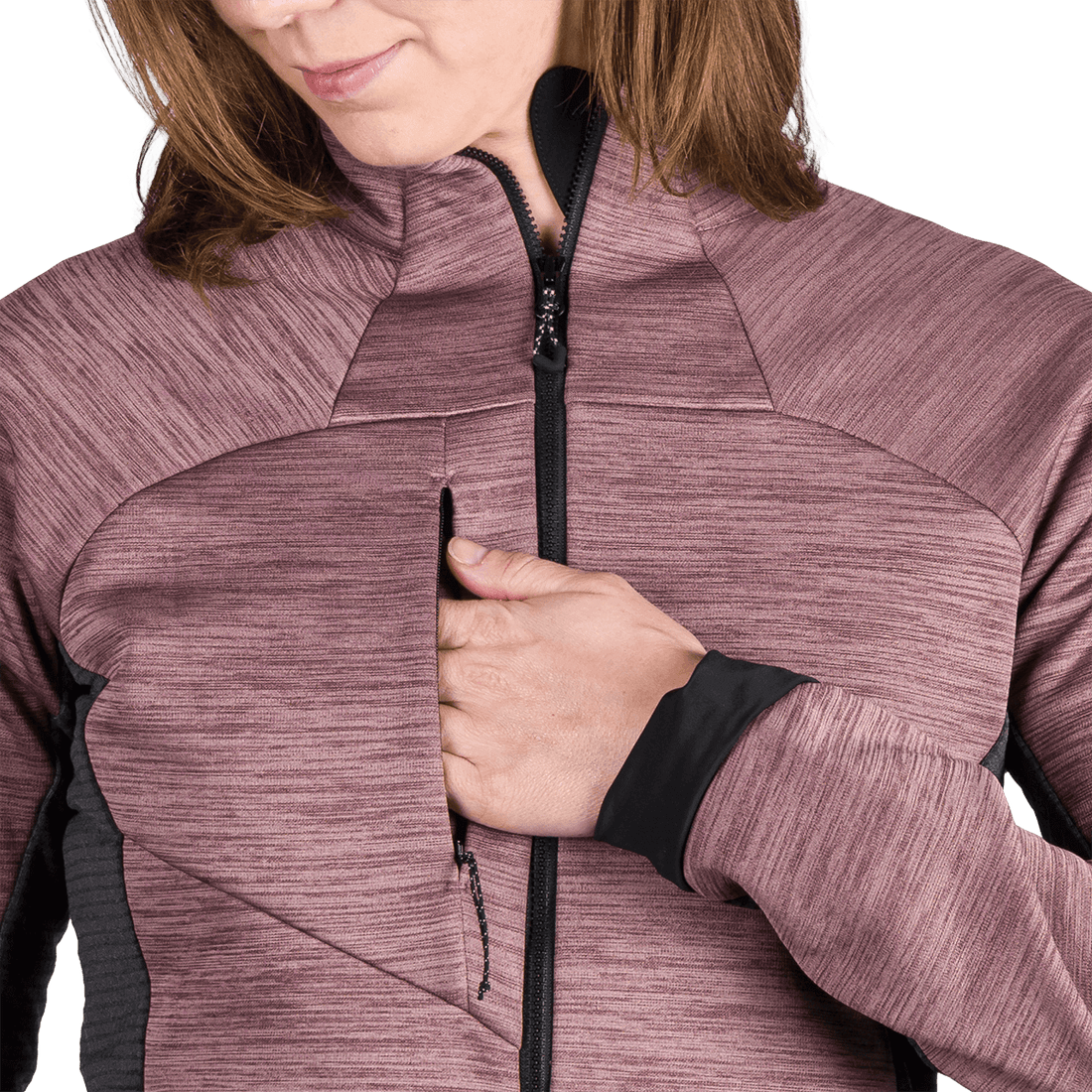 MI-4890OR women's melange active comfort sweater JACLYN