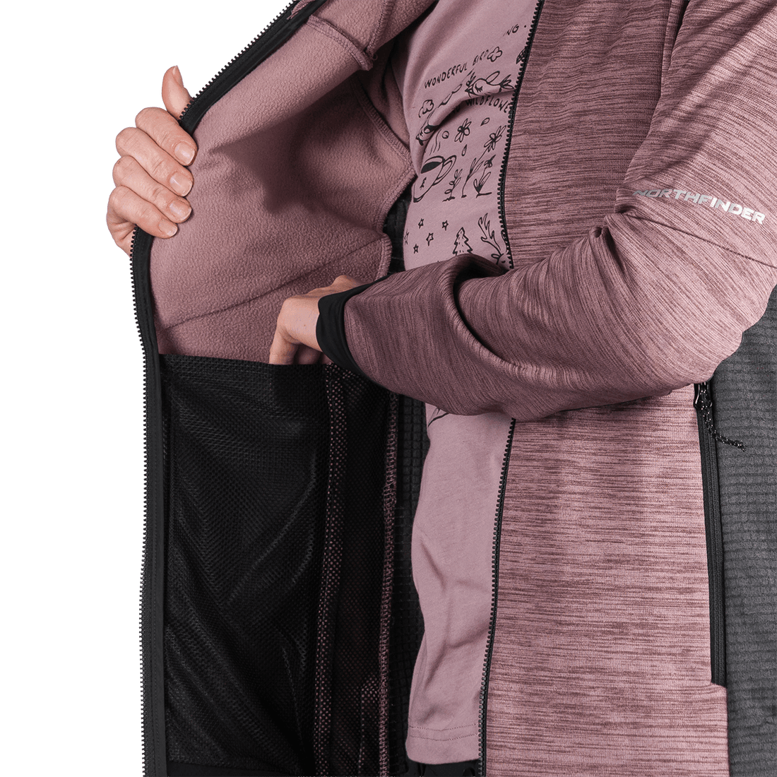 MI-4890OR women's melange active comfort sweater JACLYN