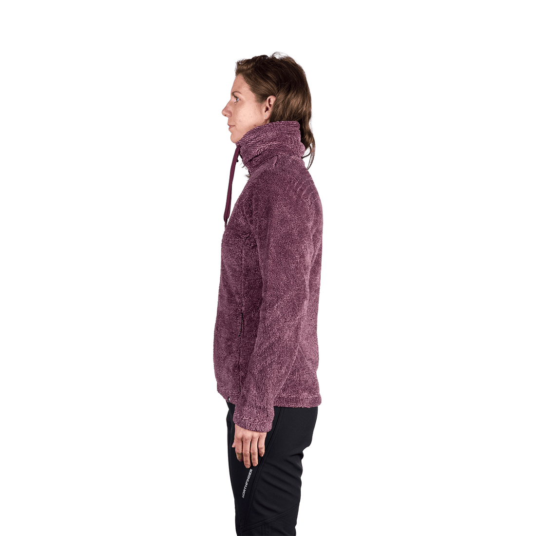 MI-4893OR women's outdoor fleece sweater melange style LACY