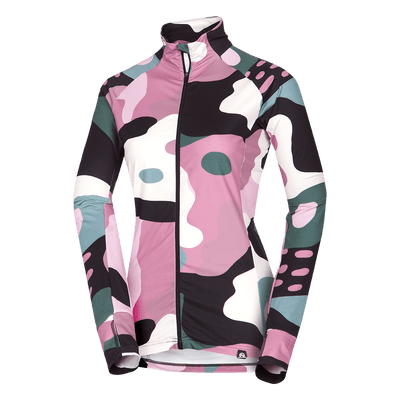 MI-4895SNW women's ski technical allover print sweater JAMIYA