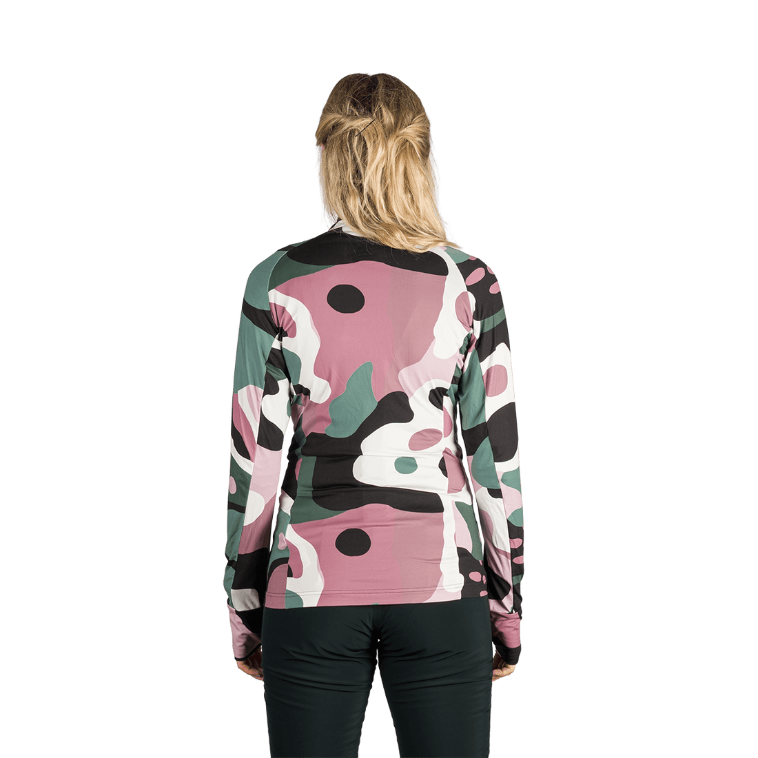 MI-4895SNW women's ski technical allover print sweater JAMIYA