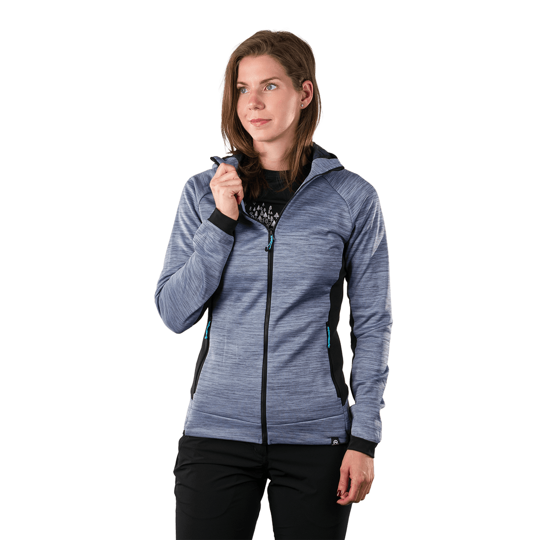 MI-4920OR women's melange fleece sweater DAYAMI
