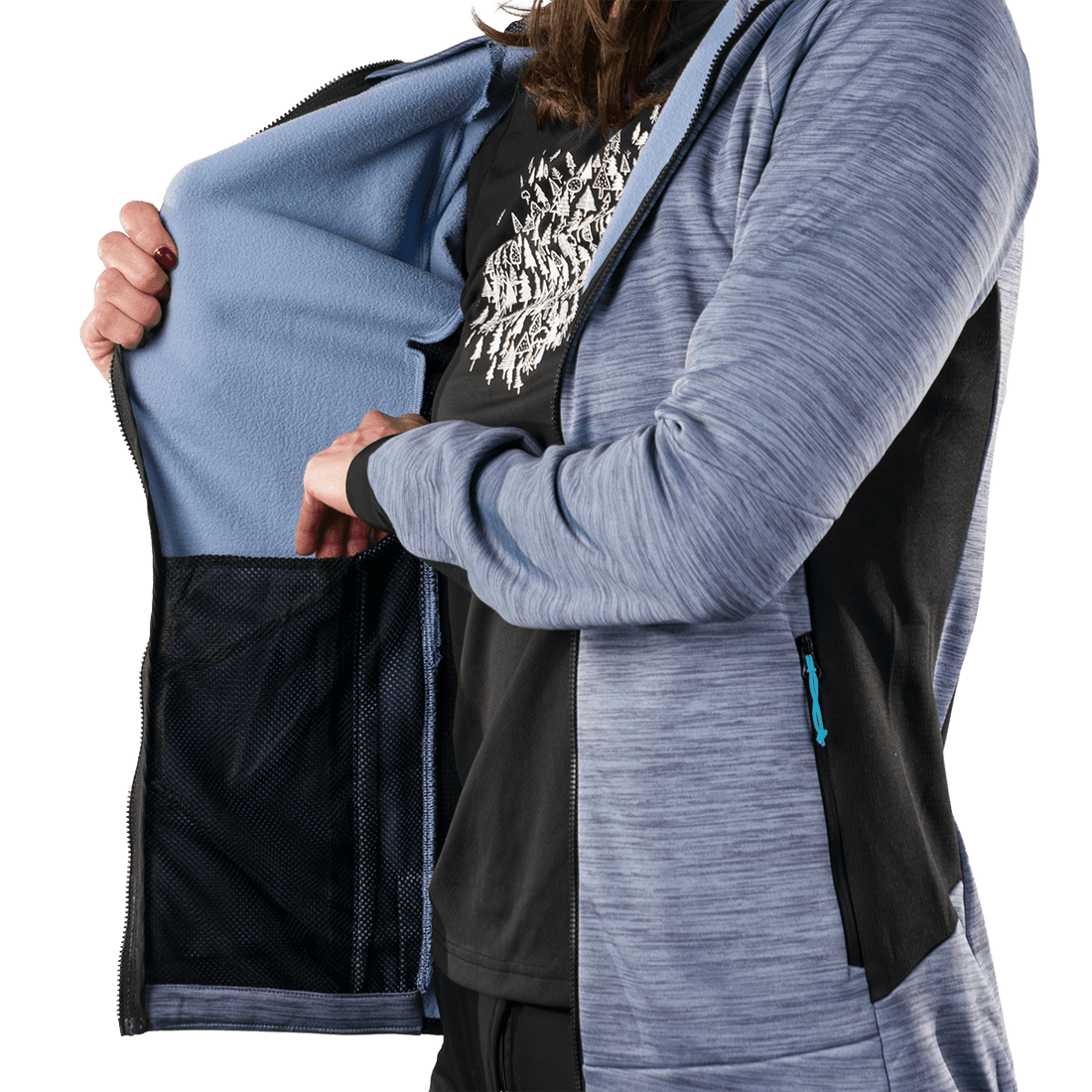 MI-4920OR women's melange fleece sweater DAYAMI