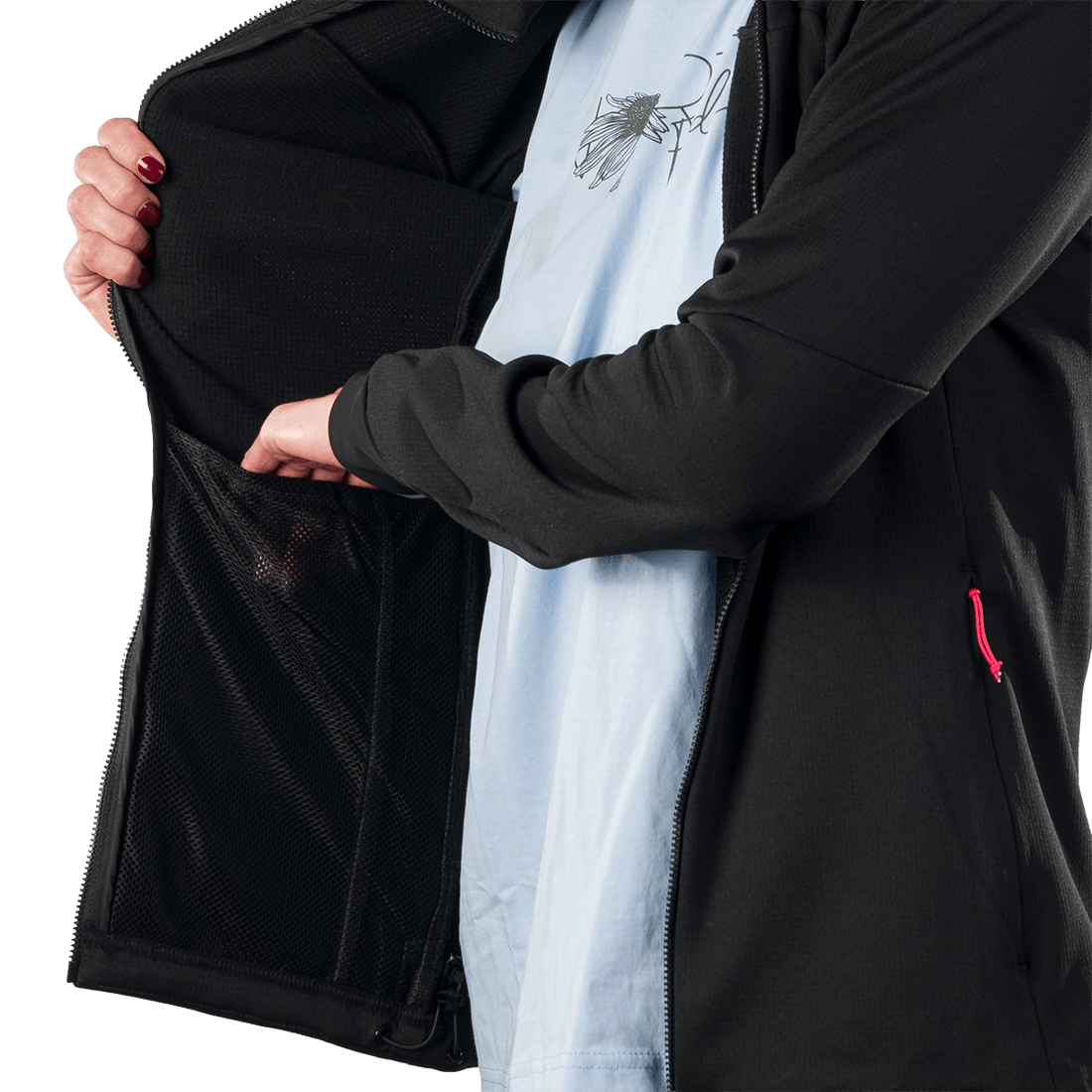 MI-4922OR women's lightweight fleece grid sweater ANGELES