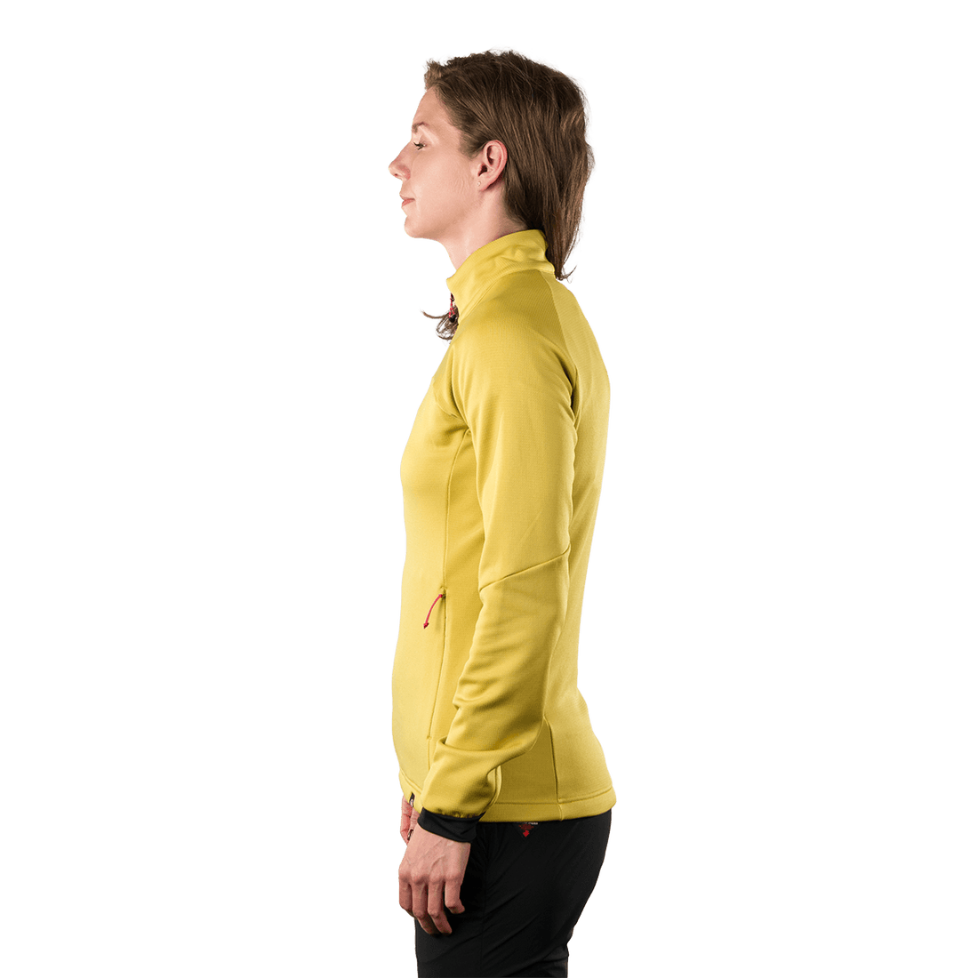 MI-4922OR women's lightweight fleece grid sweater ANGELES