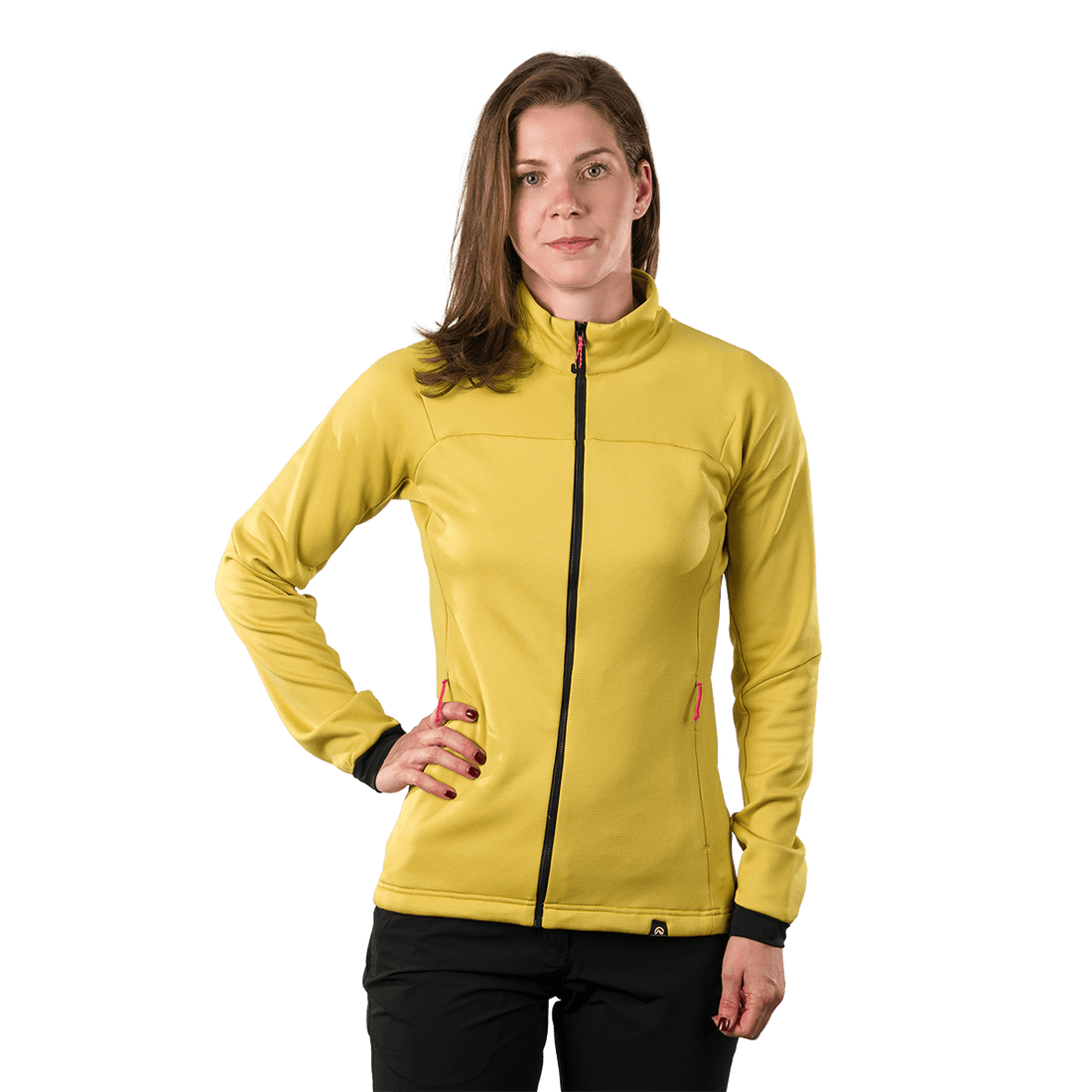MI-4922OR women's lightweight fleece grid sweater ANGELES