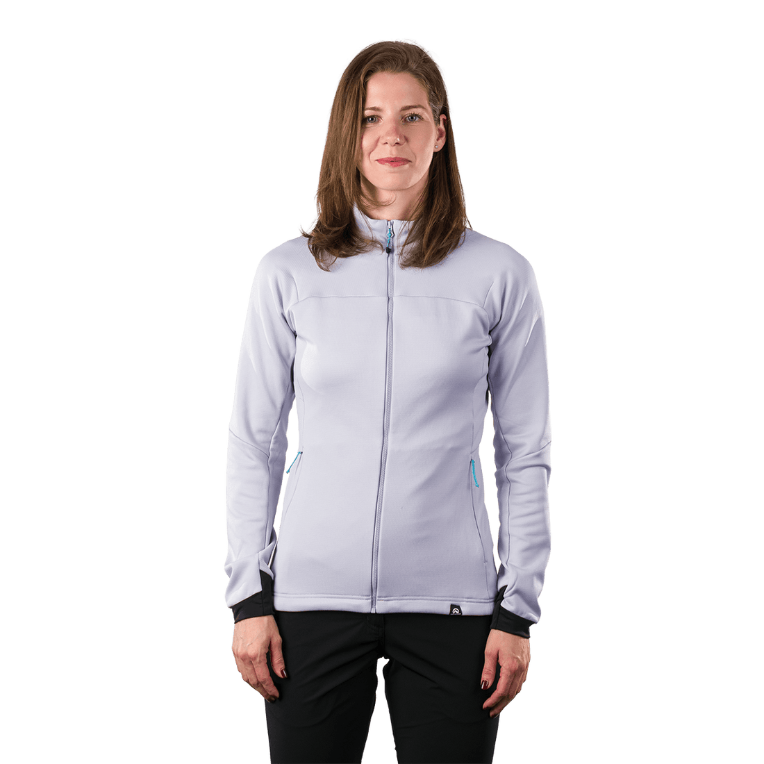 MI-4922OR women's lightweight fleece grid sweater ANGELES