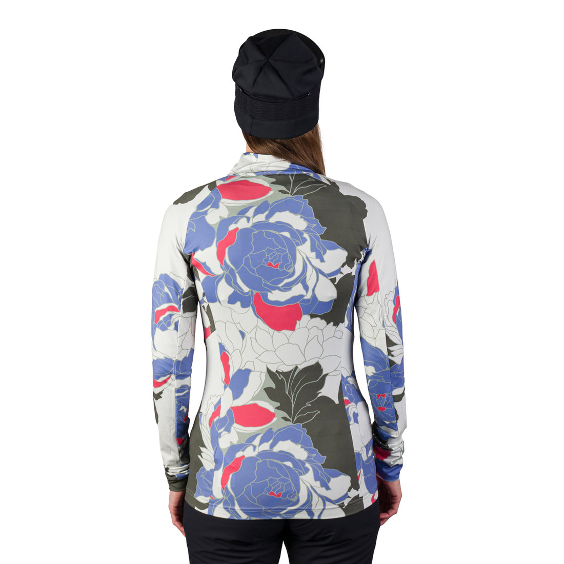 MI-4935SNW women's ski technical allover print sweater TIARA