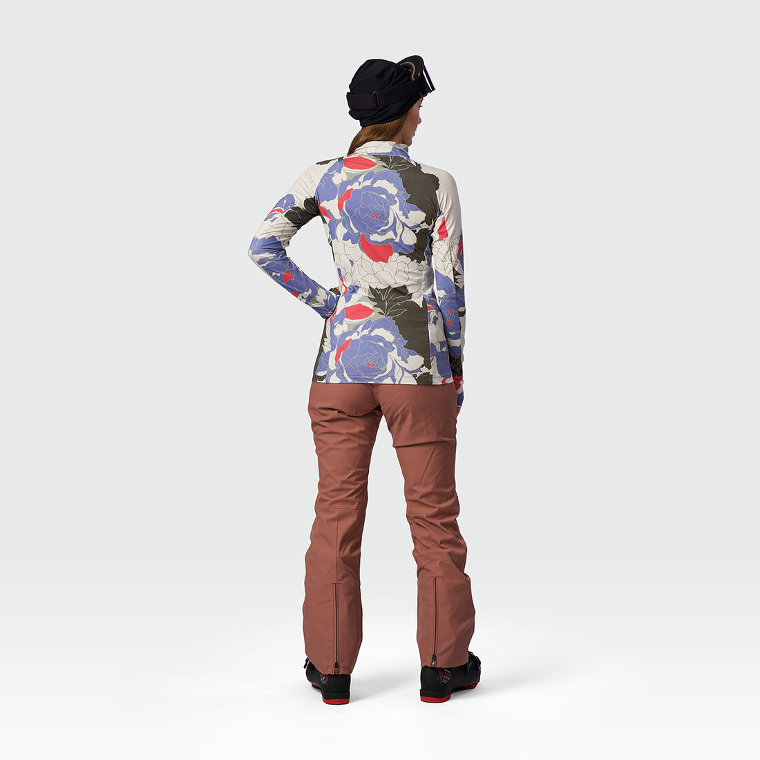 MI-4935SNW women's ski technical allover print sweater TIARA