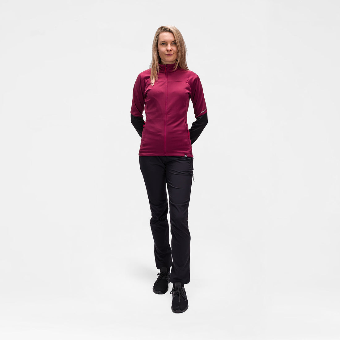 MI-4940OR women's lightweight fleece grid sweater JAGROVA