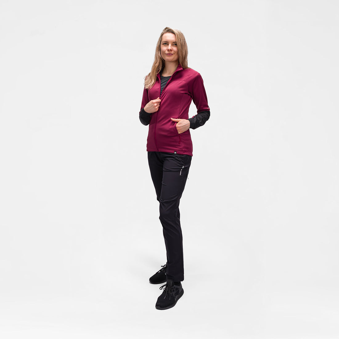 MI-4940OR women's lightweight fleece grid sweater JAGROVA