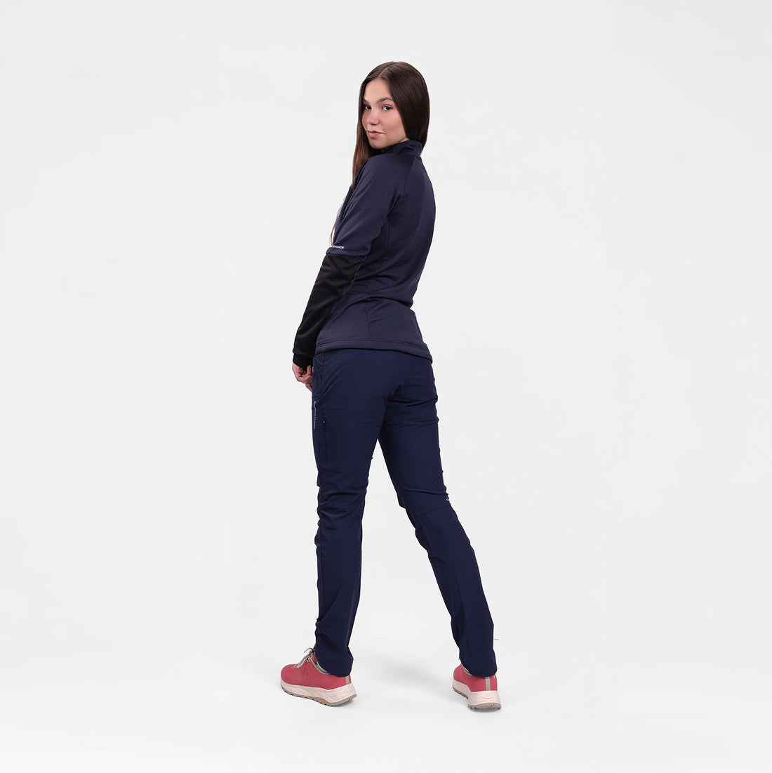MI-4940OR women's lightweight fleece grid sweater JAGROVA