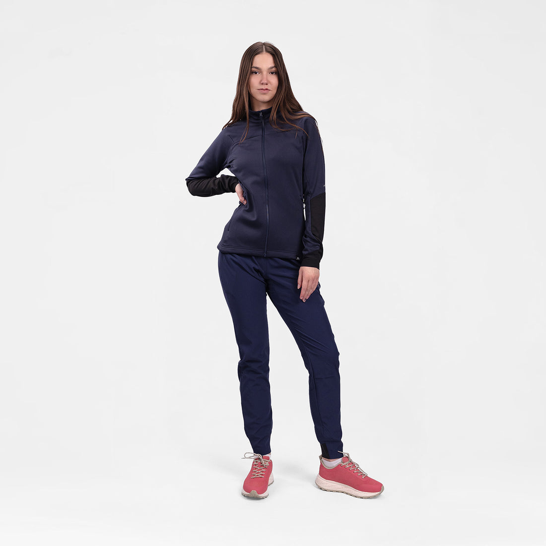 MI-4940OR women's lightweight fleece grid sweater JAGROVA