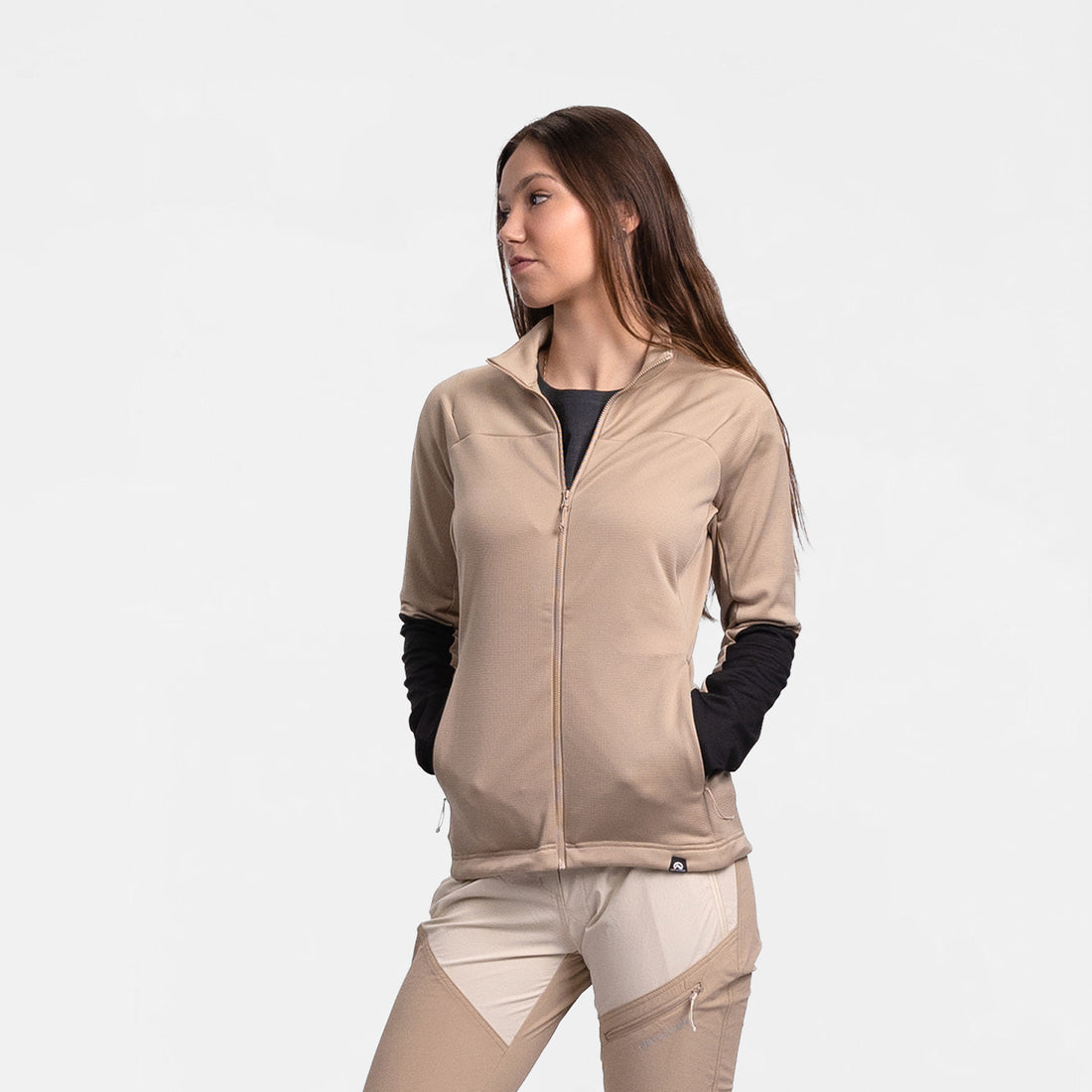 MI-4940OR women's lightweight fleece grid sweater JAGROVA