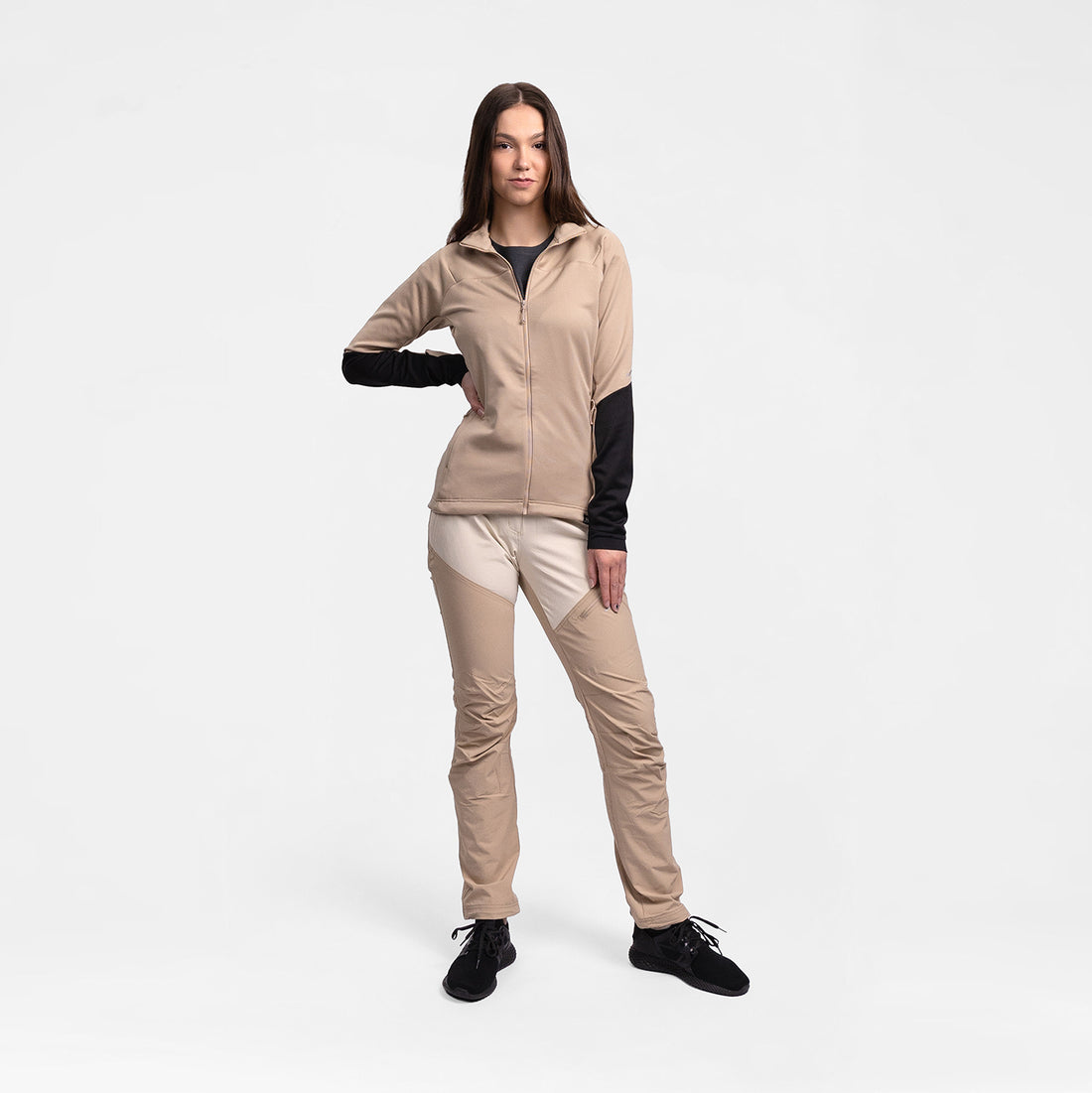 MI-4940OR women's lightweight fleece grid sweater JAGROVA
