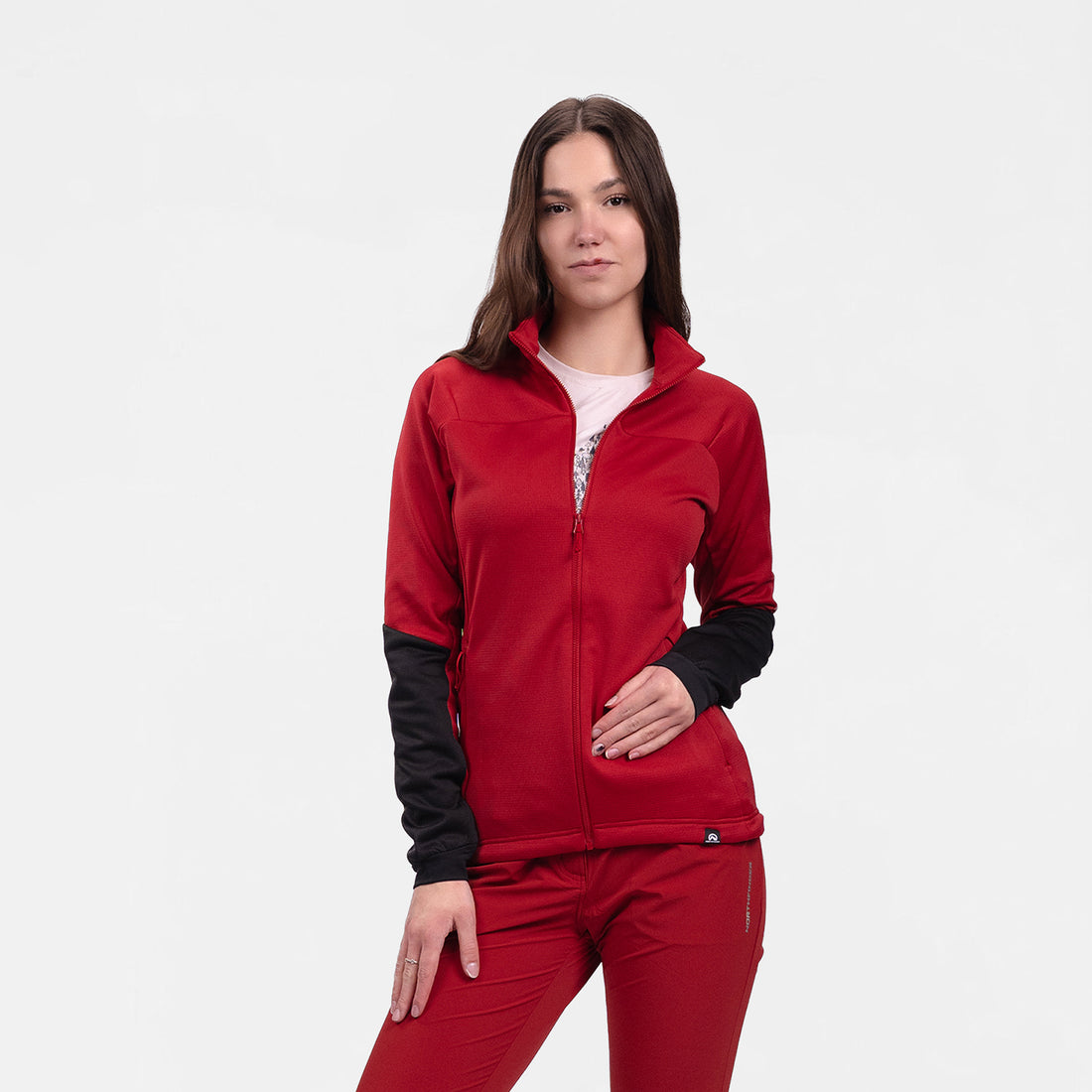 MI-4940OR women's lightweight fleece grid sweater JAGROVA