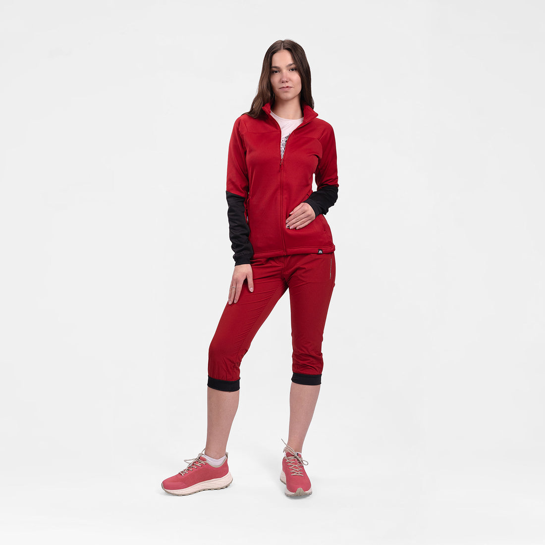 MI-4940OR women's lightweight fleece grid sweater JAGROVA