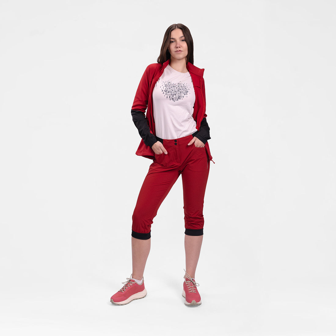 MI-4940OR women's lightweight fleece grid sweater JAGROVA