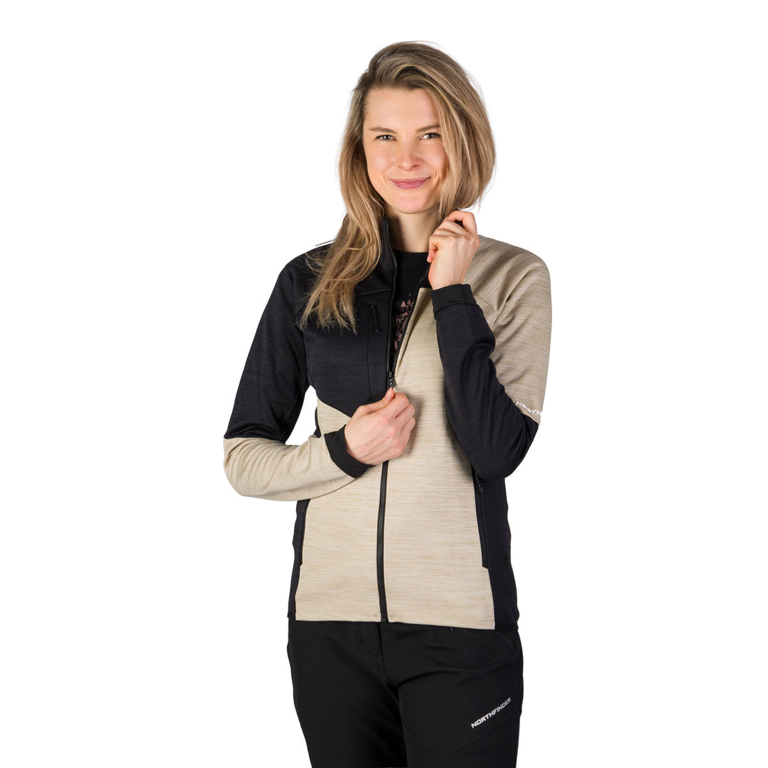 MI-4950OR women's melange active comfort sweater TRYA