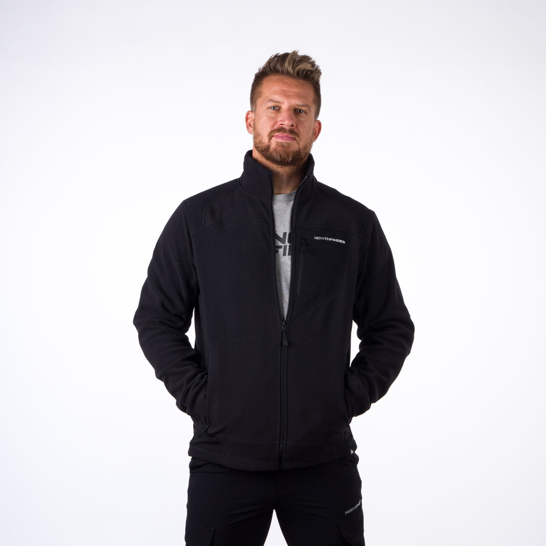 MI-5000OR men's fleece sweater BENDIK