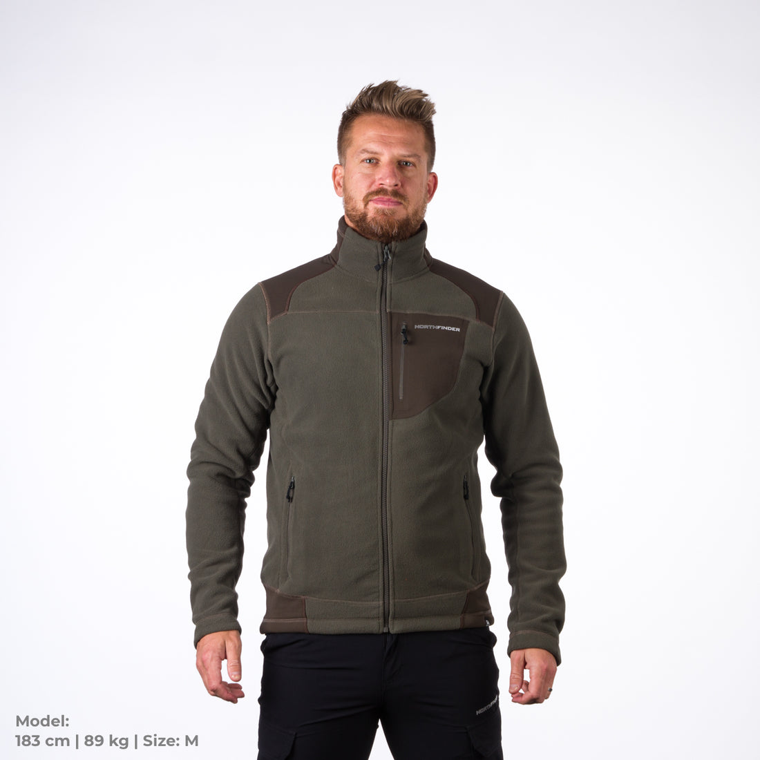 MI-5000OR men's fleece sweater BENDIK