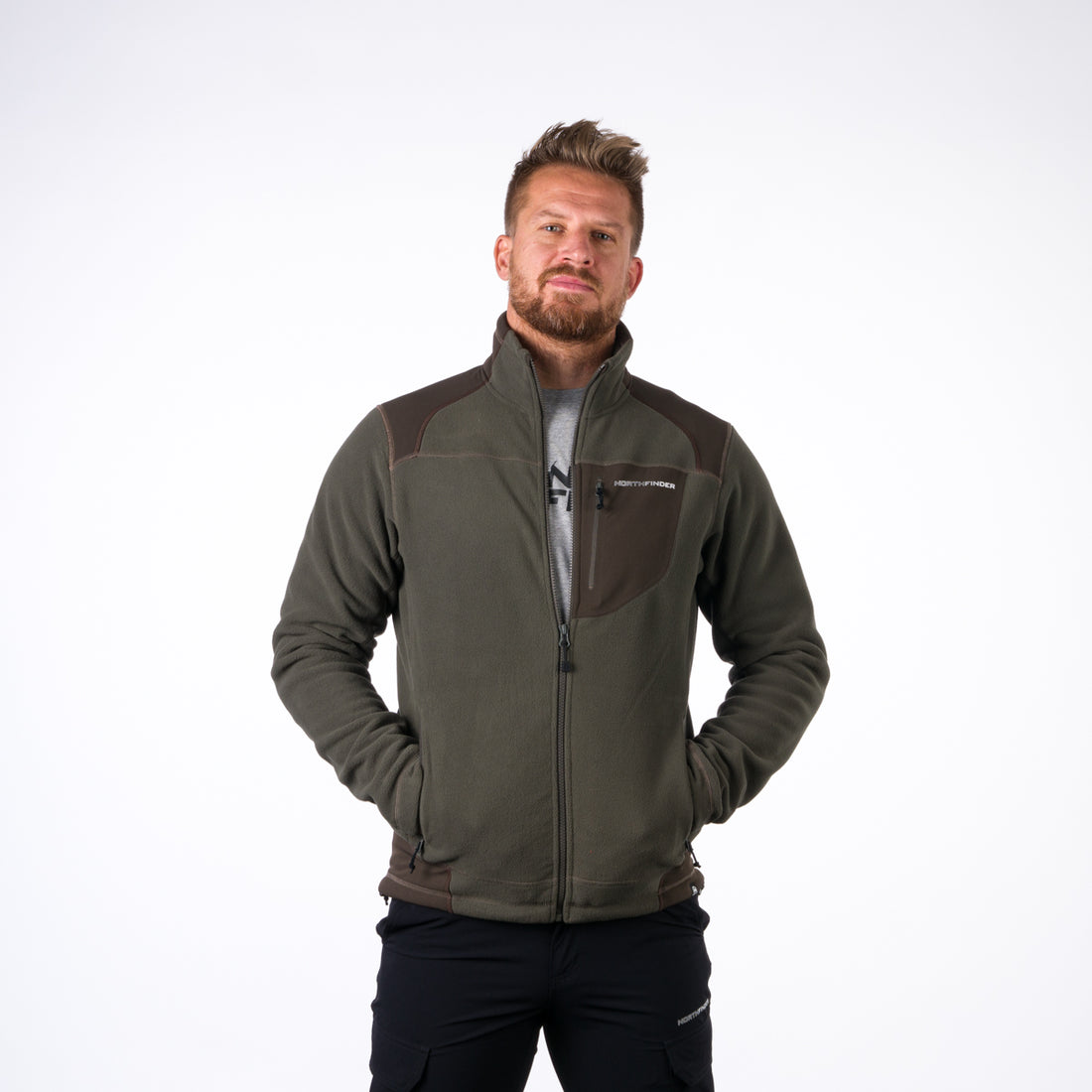 MI-5000OR men's fleece sweater BENDIK