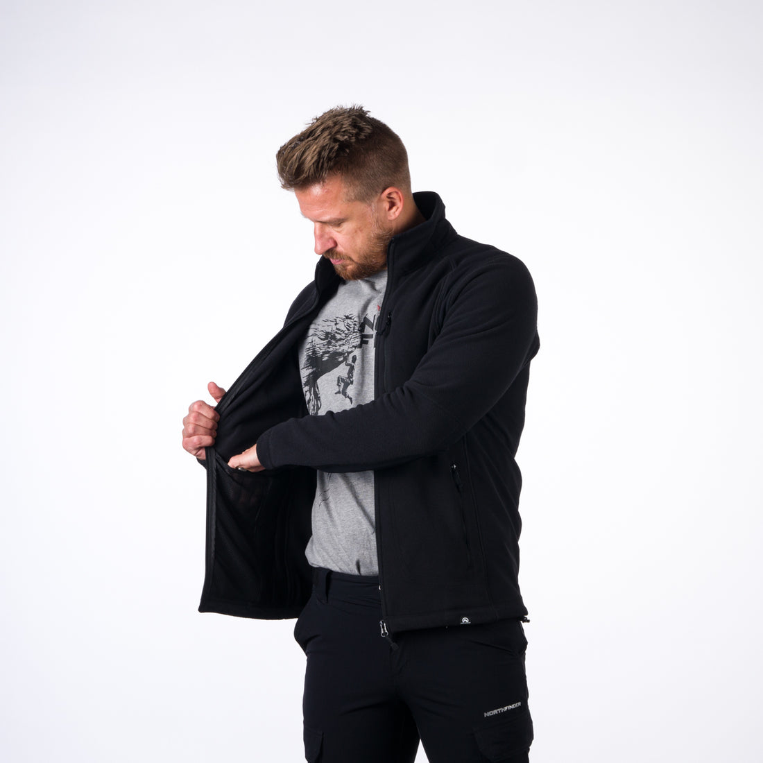 MI-5001OR men's fleece sweater MISSION