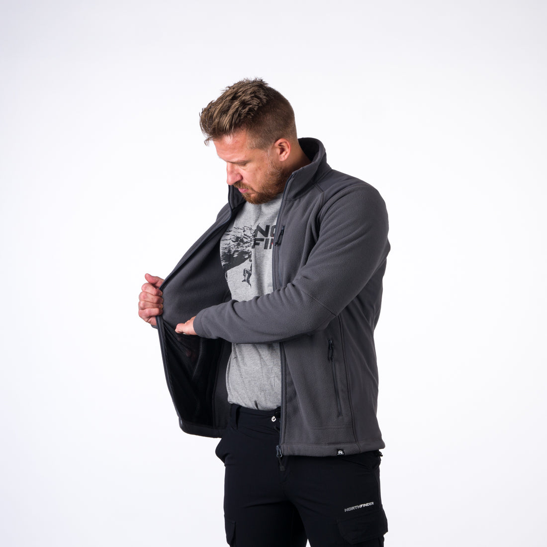 MI-5001OR men's fleece sweater MISSION
