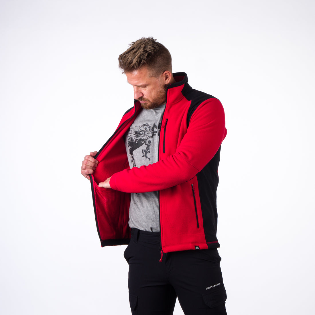 MI-5001OR men's fleece sweater MISSION