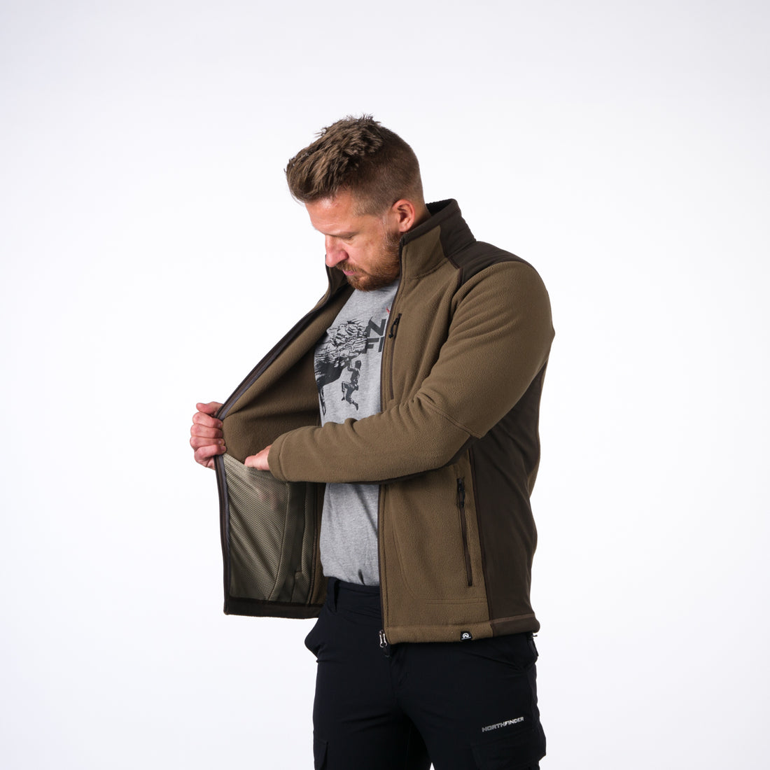 MI-5001OR men's fleece sweater MISSION
