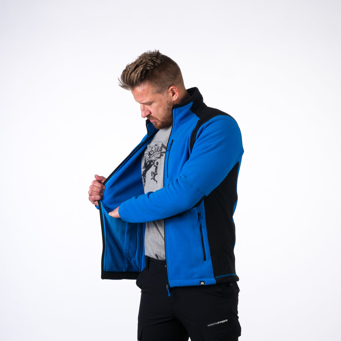 MI-5001OR men's fleece sweater MISSION