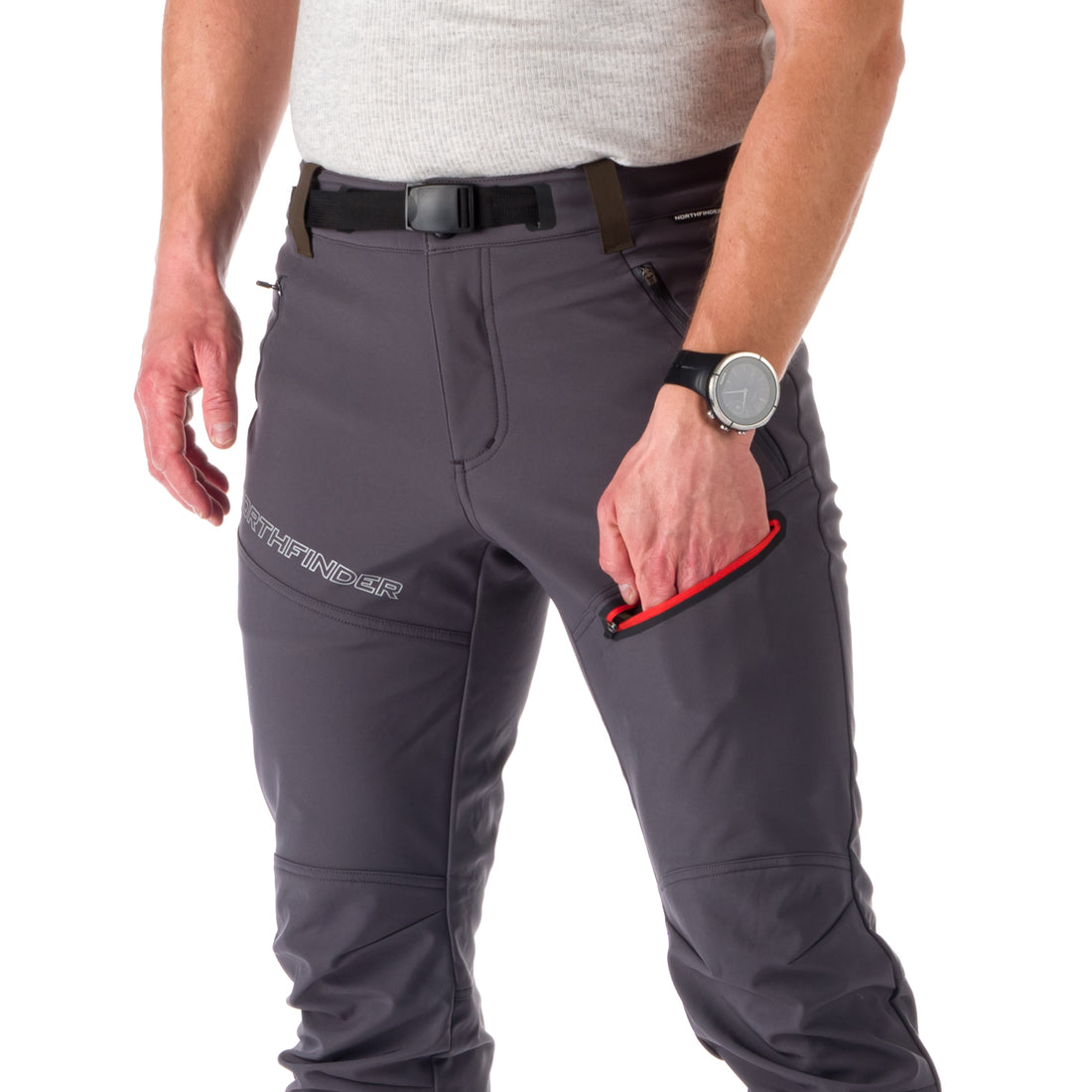 NO-3811OR men's trekking softshell pants outdoor 3L ATLAS