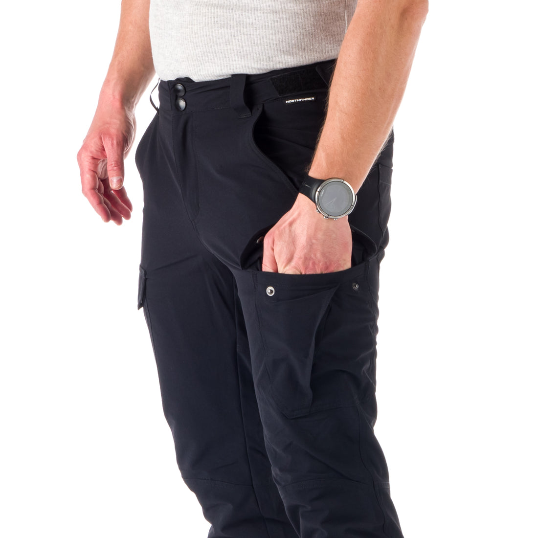NO-3816OR men's travel comfort cargo pants  HARRIS