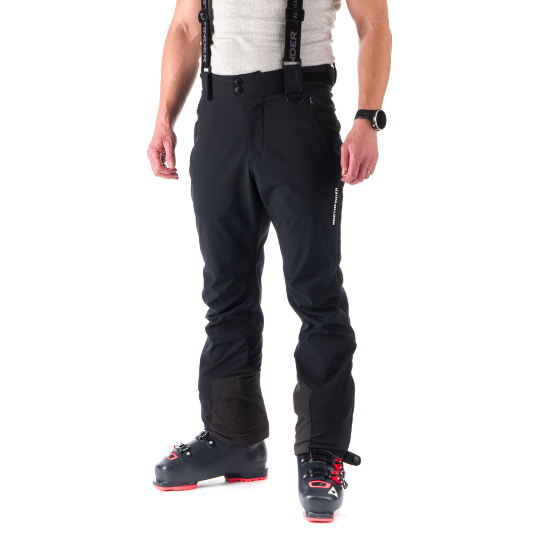 NO-3821SNW men's ski regular fit softshell pants 3L HASSAN