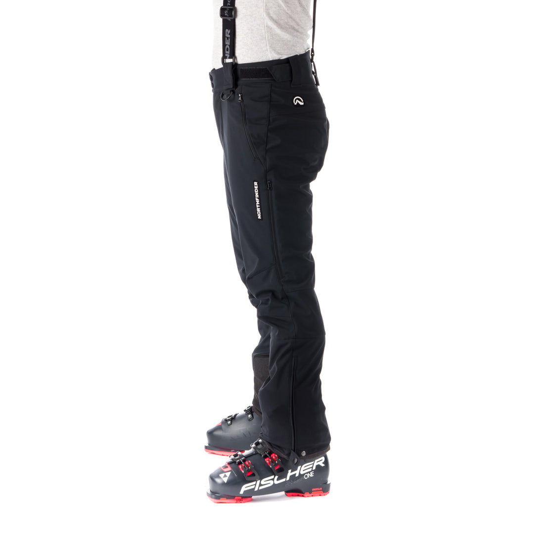 NO-3821SNW men's ski regular fit softshell pants 3L HASSAN