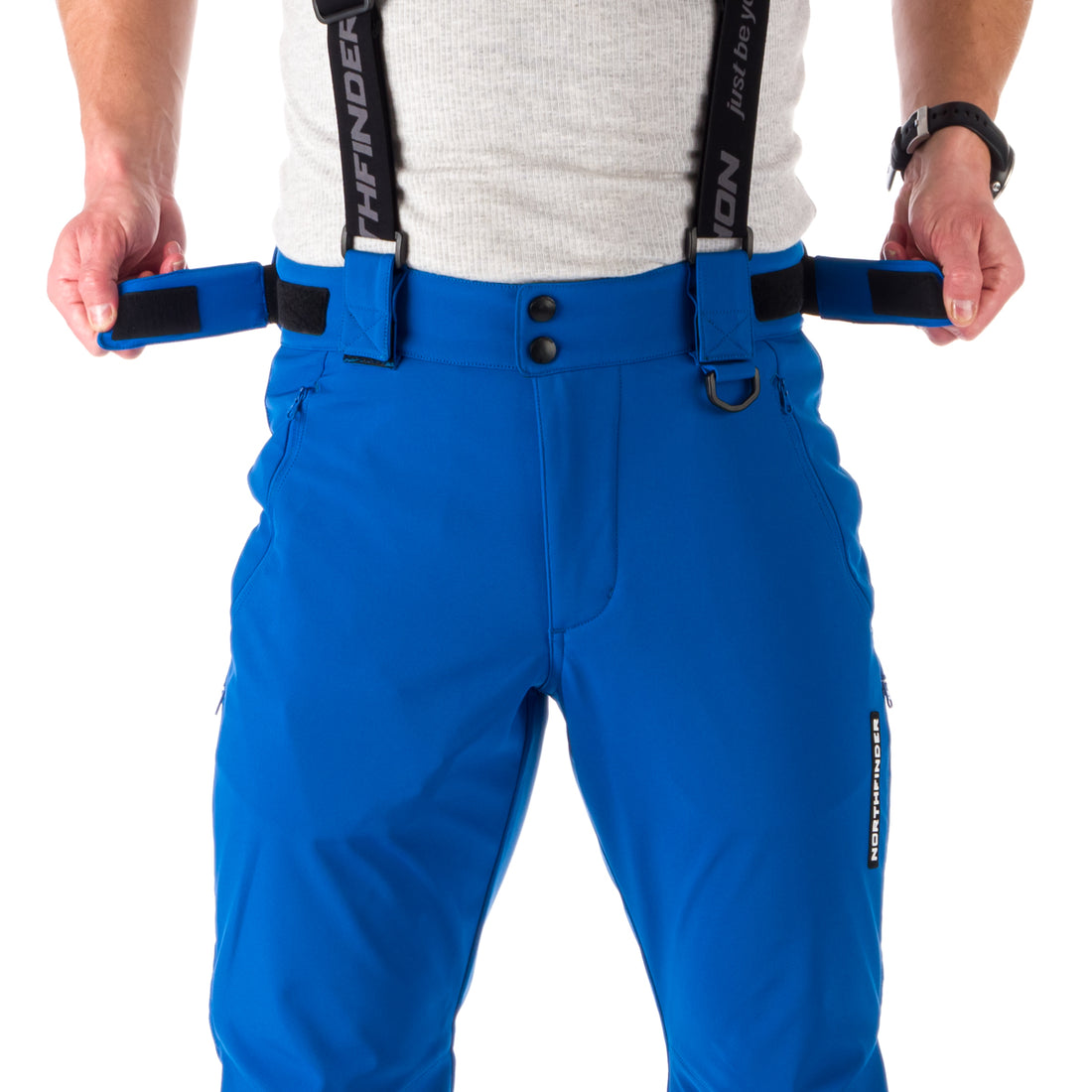 NO-3821SNW men's ski regular fit softshell pants 3L HASSAN