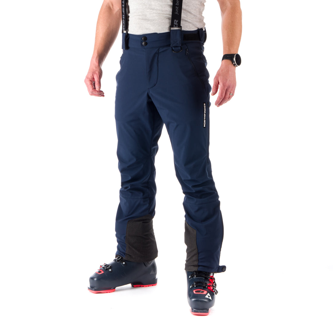 NO-3821SNW men's ski regular fit softshell pants 3L HASSAN