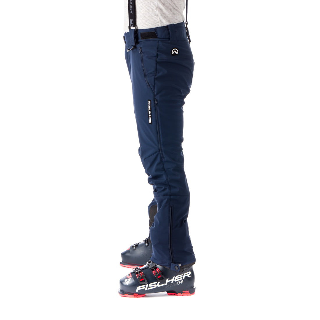 NO-3821SNW men's ski regular fit softshell pants 3L HASSAN