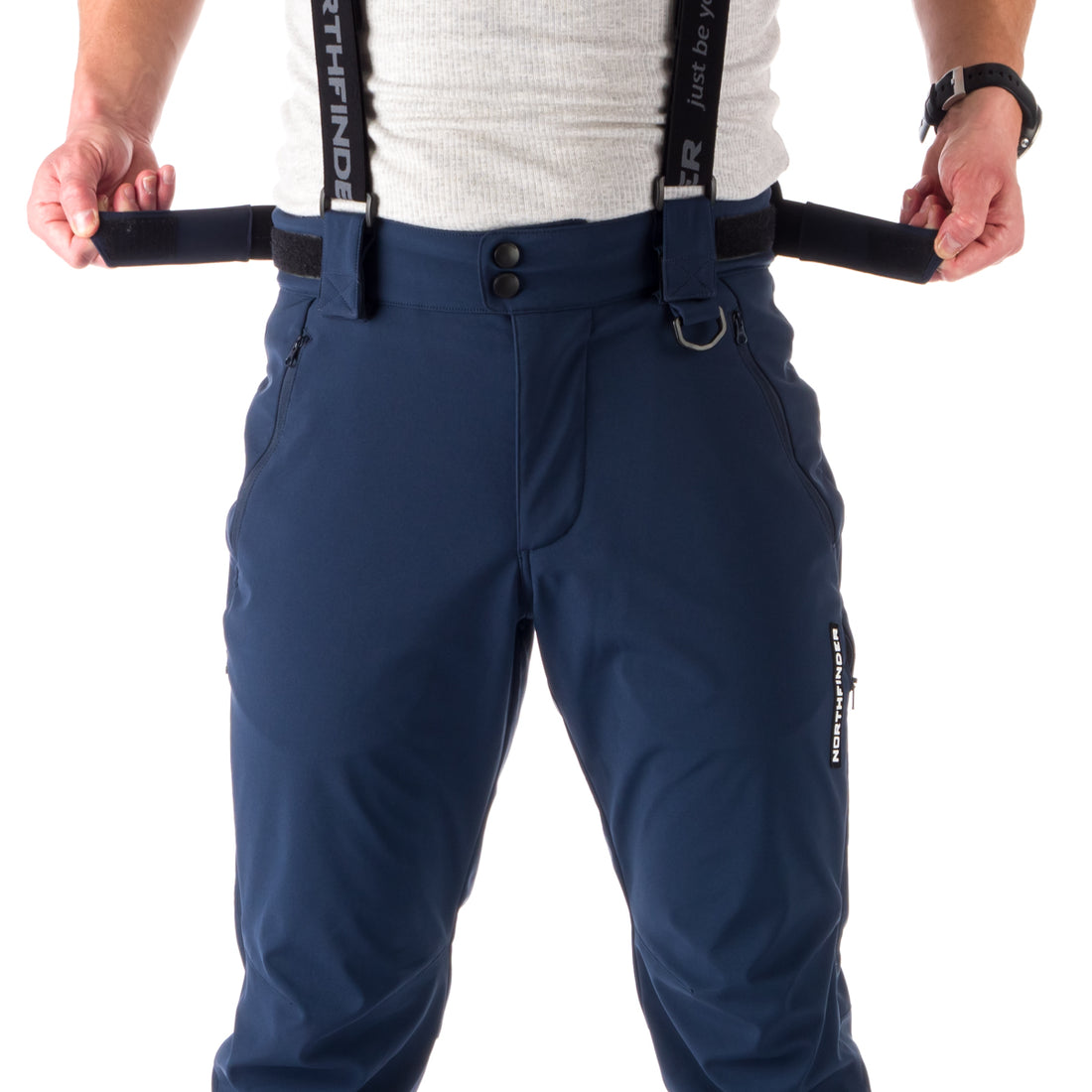 NO-3821SNW men's ski regular fit softshell pants 3L HASSAN